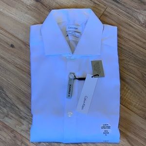 Calvin Klein Men's Dress Shirt Slim Fit Non Iron